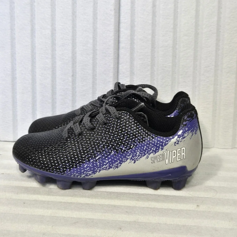 DSG Speed Viper Kids Soccer Cleats Purple Silver Black DSGYP21-PRPL Size 10K‎